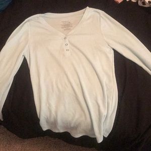 Long sleeve lounge shirt (light blue)